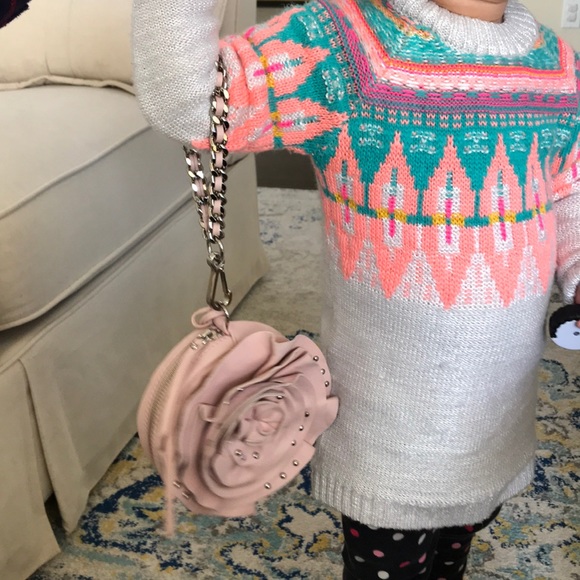 Bebe wristlet bag. Flower - Picture 7 of 8